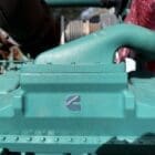 2250 kW Cummins Open Skid Diesel Generator cummins logo close up