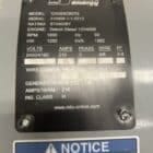 1450 kW MTU Generator data slate