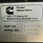 Cummins 25000 DQKAN Generator Serial