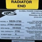 Global Power Components Sticker - Radiator